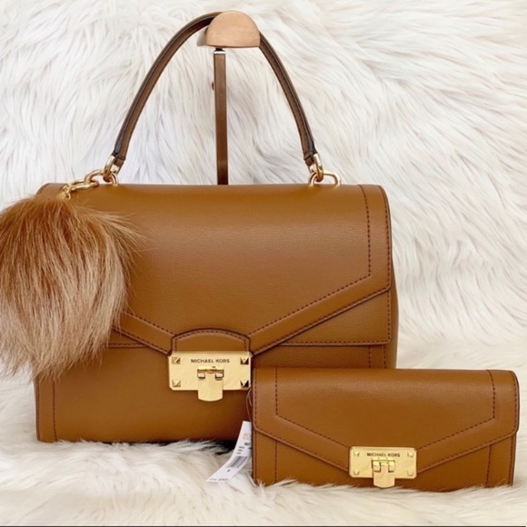 Michael Kors Handbags - 3PCS Michael Kors Kinsley Satchel Set